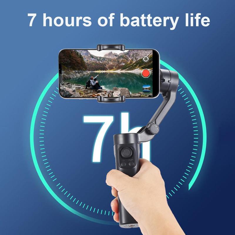 3-axis Gimbal Stabilizer, 1 Count Anti Shaking Handheld Pan Tilt Stabilizer, Automatic Balance Phone Holder for Vlog, Sports, Travel, Live Streaming & Party, Stocking Fillers Gift