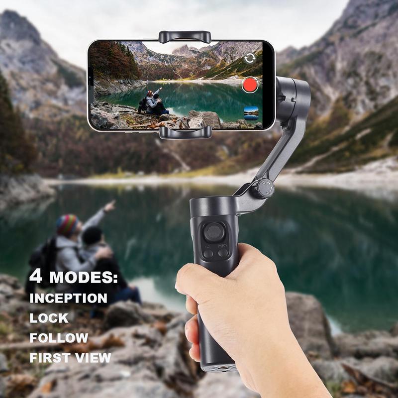 3-axis Gimbal Stabilizer, 1 Count Anti Shaking Handheld Pan Tilt Stabilizer, Automatic Balance Phone Holder for Vlog, Sports, Travel, Live Streaming & Party, Stocking Fillers Gift