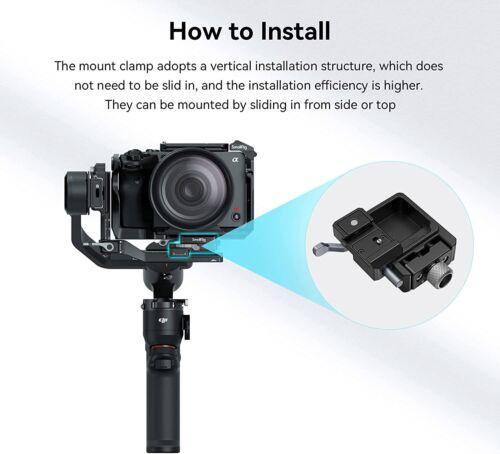 SmallRig RS 3 Mini Quick Release Clamp for DJI RS 3 Mini, for Arca-Swiss Mount Clamp - 4195