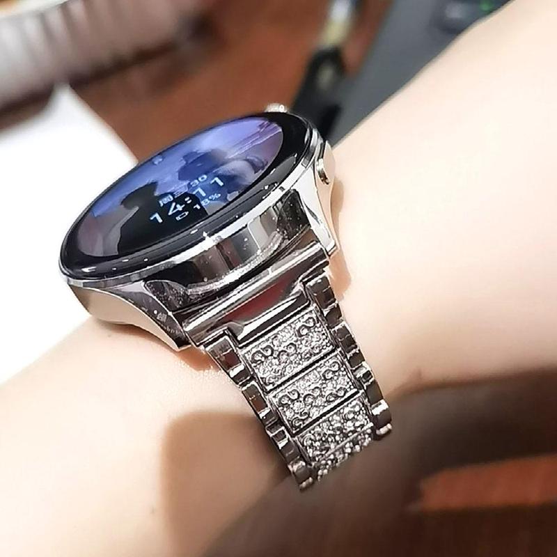 Solid Color Watch Band, Fashionable Watch Band for Women, Watch Strap for Samsung Galaxy Watch 7 6 5 4 Classic, Huawei Watch GT 4 3 2, Amazfit Xiaomi Watch