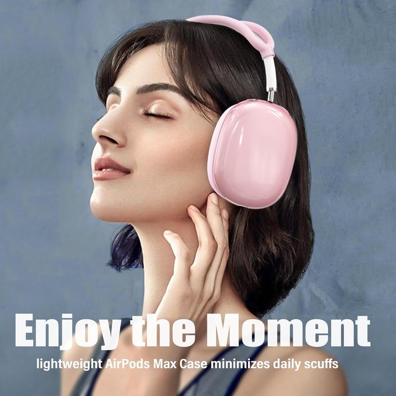  Case Cover for AirPods Max Headphones, Anti-Scratch Sweat-Proof Ear Pad Covers Ear Cups Cover Headband Cover Protectorfor Apple AirPods Max - Pink