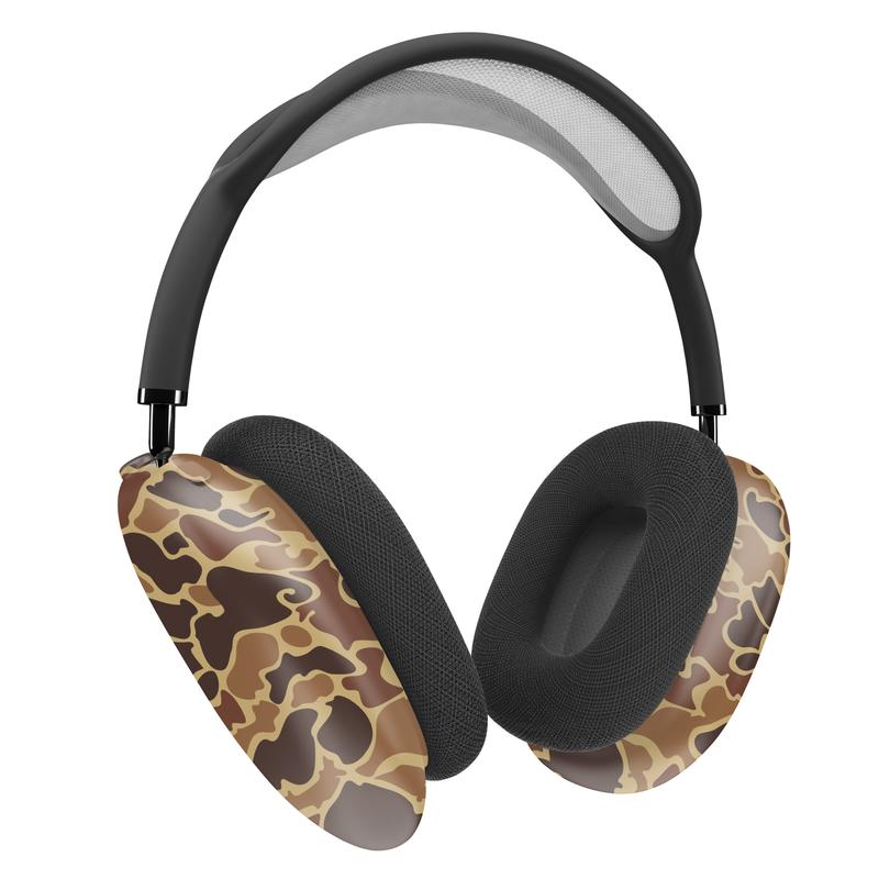 Vintage Camo AirPod Max Covers in Real Hunter Camouflage - Full-Cover Sublimation Print on Polycarbonate Material