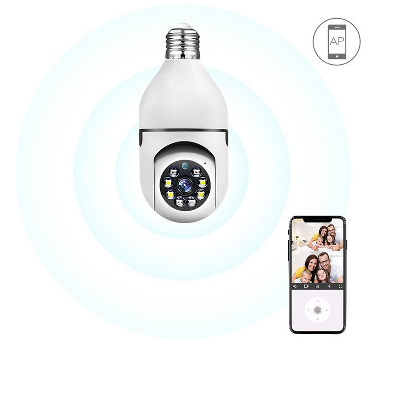 Light bulb camera,Bulb Security Camera 2.4 5Ghz- Panoramic 3 Megapixel Indoor Outdoor Full Color Day Night Camera, Motion Detection, Sound & Light Alarm, Two-Way Audio, Home Yard Store Only Camera，Limited Time Offer,Back to school gifts