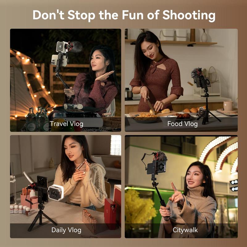 [Holiday Deal]SmallRig Phone Vlogging Kit for iPhone, Content Creator Smartphone Kit for YouTube and TikTok Starter, Video Equipment with Phone Tripod, Phone Mount   LED Video Light   Shotgun Mic - 4369 4364 4367 Selfie Accessories