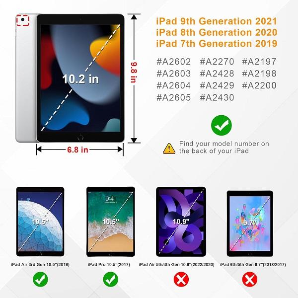 Fintie Screen Protector for iPad 9th 8th 7th Gen, iPad 10.2 Tempered Glass Screen Protector Anti-Scratch, Easy-to-Use, iPad Computer Screen Protection