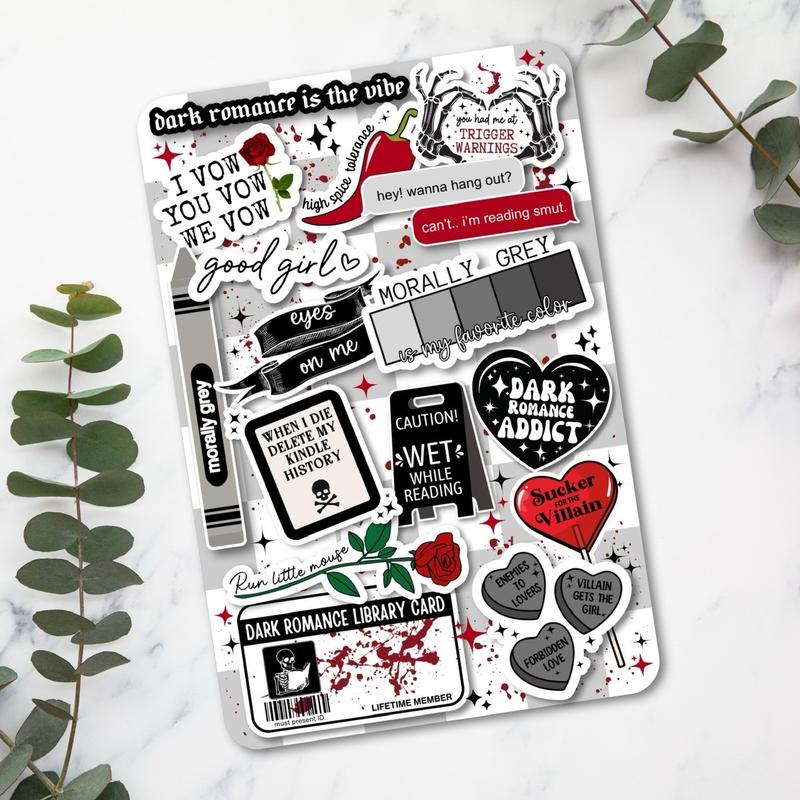 Cardstock Case Insert for Kindle Paperwhite Basic Scribe | Smutty Book Lover Gift | Bookish Stickers for E-Reader | Booktok Cover Insert | Morally Grey | Romance Books | Smut Reader | Spicy Stickers for Kindle Device Smartphone | Choose Your Kindle Size