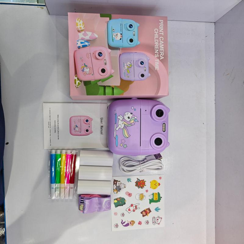 Instant Camera, 1 Count Multifunctional Digital Camera with Printing Function, Creative Toy & Heartfelt Birthday Gift, Rechargeable Camera for Girls