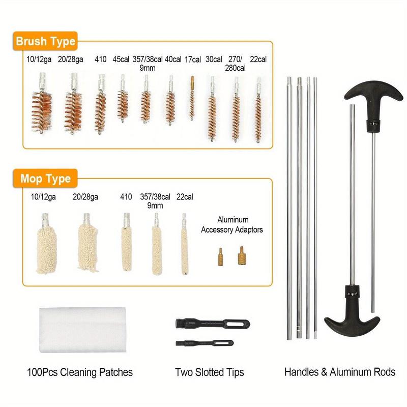 Universal Cleaning Kit, 125pcs set Portable Professional Cleaning Kit with Carrying Case, Tool Organizer