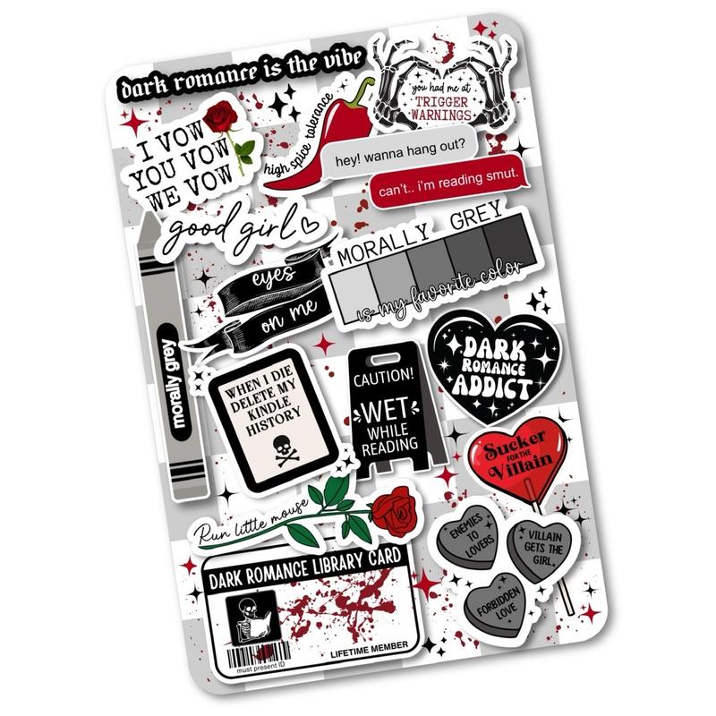Cardstock Case Insert for Kindle Paperwhite Basic Scribe | Smutty Book Lover Gift | Bookish Stickers for E-Reader | Booktok Cover Insert | Morally Grey | Romance Books | Smut Reader | Spicy Stickers for Kindle Device Smartphone | Choose Your Kindle Size
