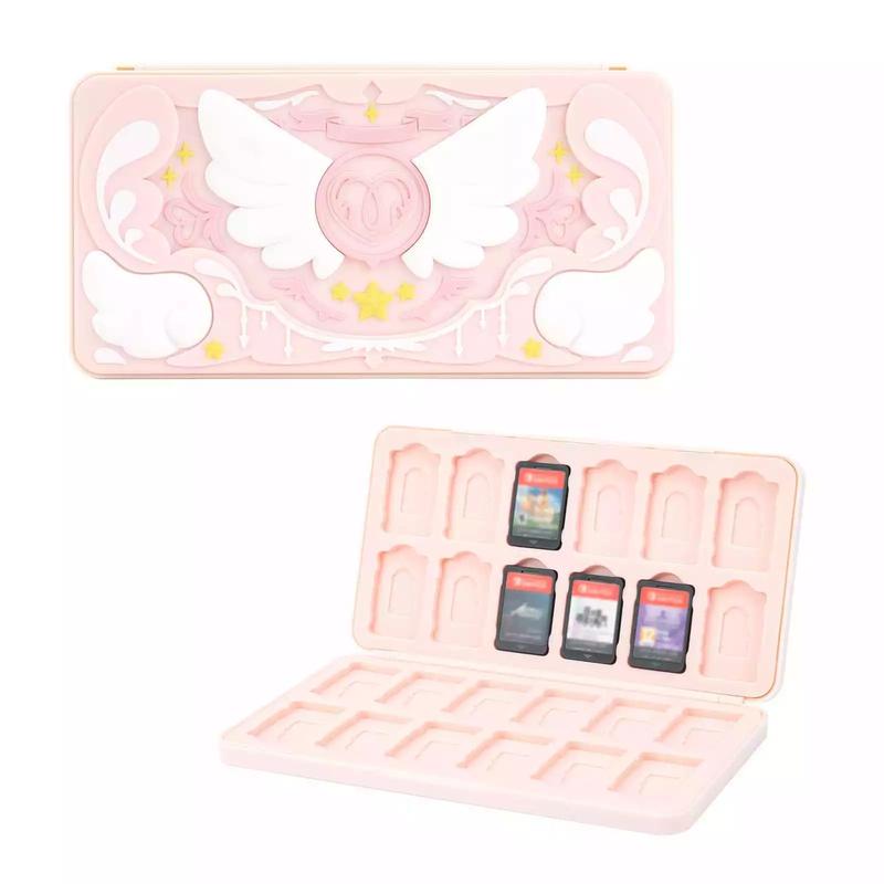 GeekShare Switch Game Card Case Compatible with Nintendo Switch Game Card,Portable Game Holder Cartridge Case with 24 Game Card Slots and 24 TF Card Slots-Star Wings