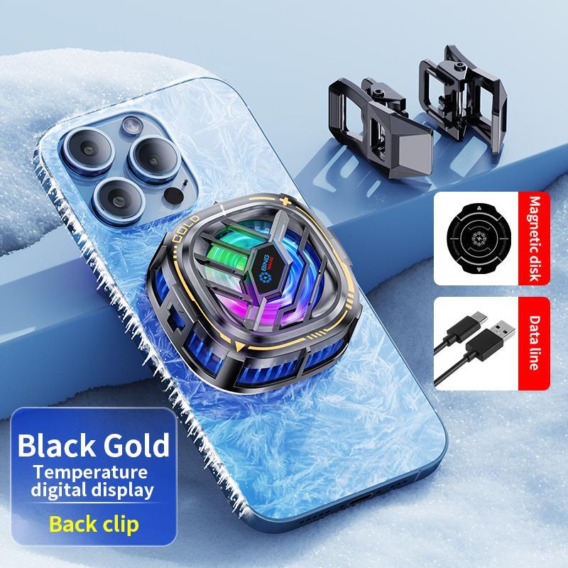 Magnetic Back-clip 2 in 1 Phone Cooling Radiator, Mobile Phone Semiconductor Radiator, Phone Accessories for X76