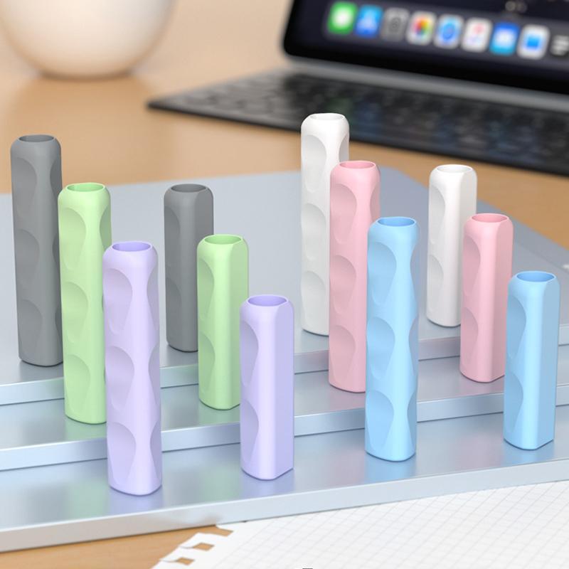 Silicone Stylus Grip, Anti-slip Design Stylus Grip, Universal Stylus Protective Cover for Apple Pencil, Stylus Parts & Accessories