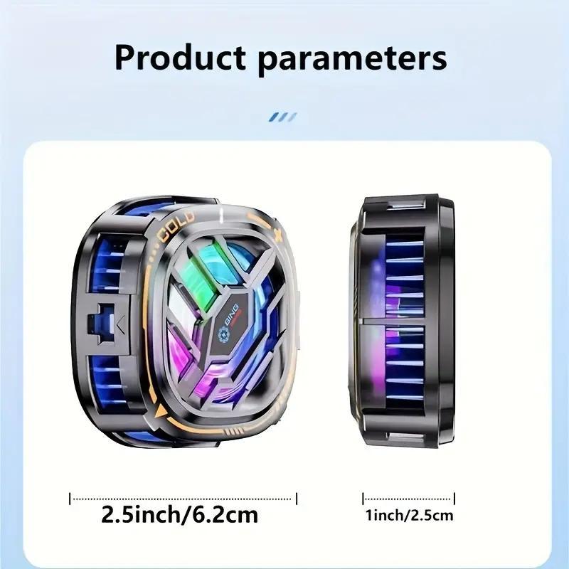 Magnetic Back-clip 2 in 1 Phone Cooling Radiator, Mobile Phone Semiconductor Radiator, Phone Accessories for X76