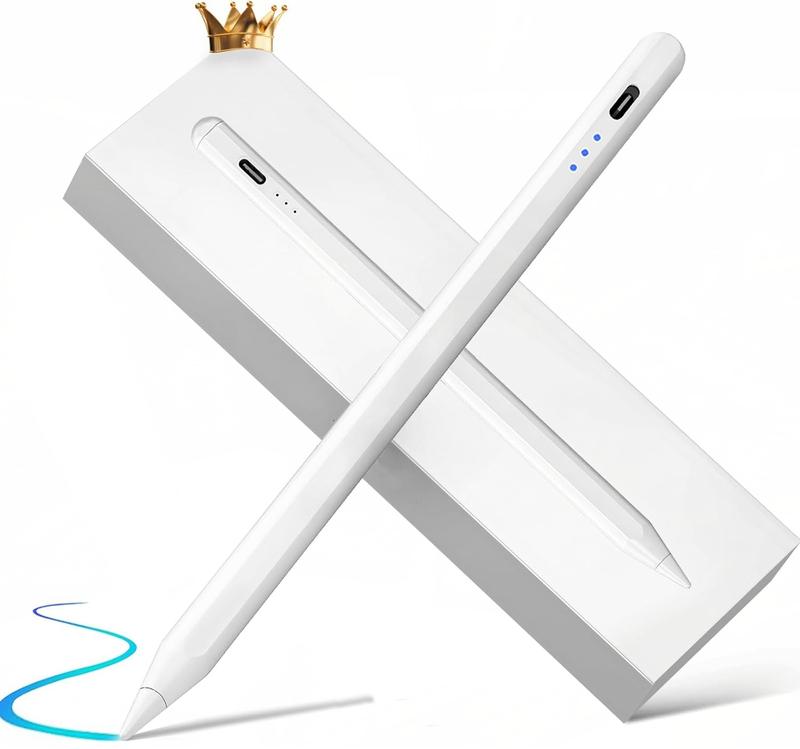 Apple Pencil for iPad 6-10,iPad Pencil 2nd Generation,13 mins Fast Charge,with Palm Rejection Tilt Sensitive ,Compatible with 2018-2024 Apple iPad Pro 11 12.9inch,iPad Air 3 4 5,iPad Mini 5 6 Gen-white Stylus