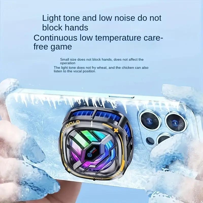Magnetic Back-clip 2 in 1 Phone Cooling Radiator, Mobile Phone Semiconductor Radiator, Phone Accessories for X76