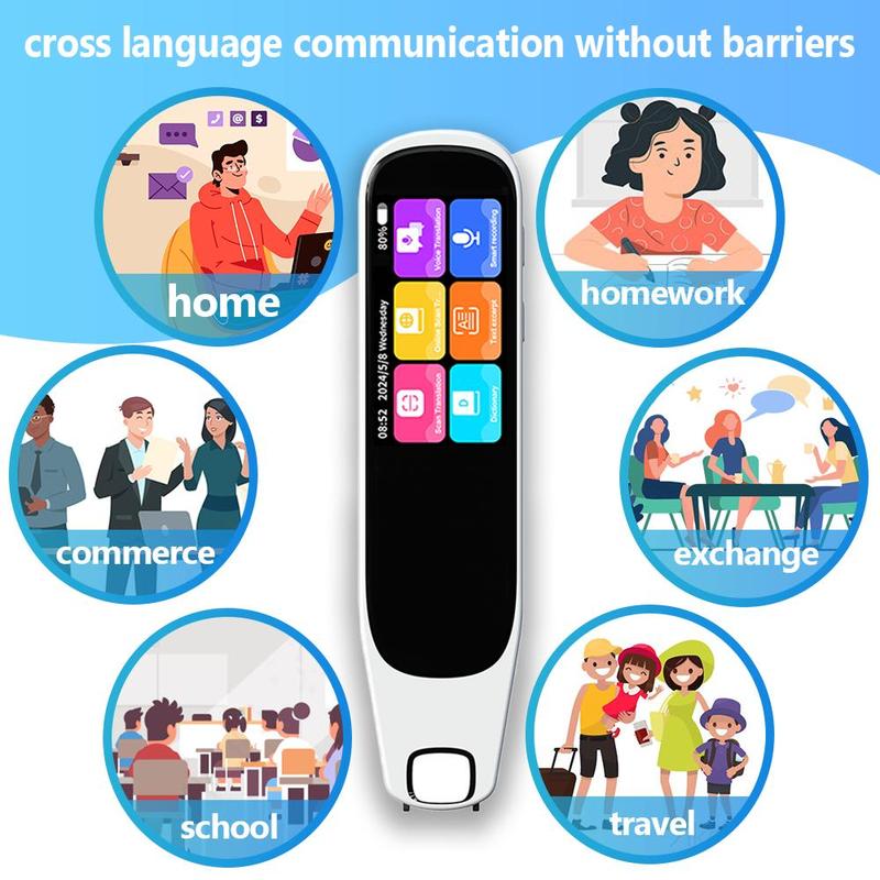 Smart Translation Pen, Rechargeable Multifunctional Language Translator Pen, Language Translator Device, Translator Pen for Travel, Study