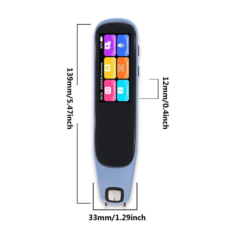 Smart Translation Pen, Rechargeable Multifunctional Language Translator Pen, Language Translator Device, Translator Pen for Travel, Study
