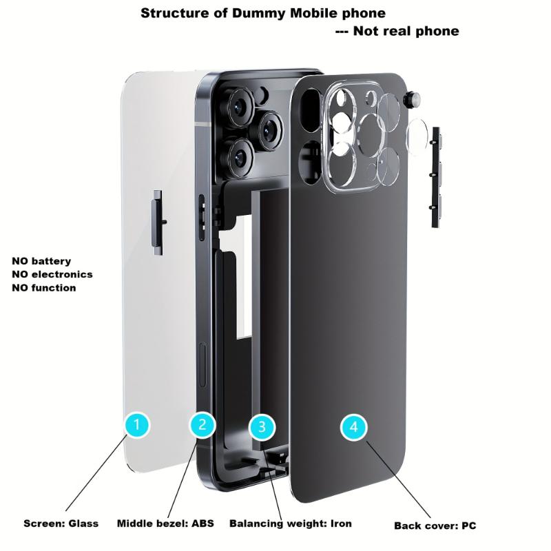 Non-working Matte Mobile Phones, Compatible With IP15 15plus 15pro 15promax, They Are Not Real Mobile Phones, Have No Logo Or Functions, The Size And Appearance Are The Same As Real Mobile Phones, Suitable For Store Display Or Photography P