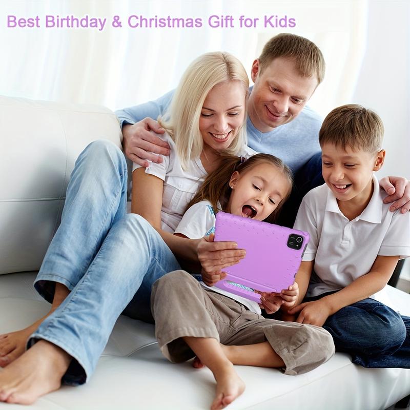 10 Inch Tablet - 4GB+64GB Android 13 Device with 8-Core CPU, WiFi 6, 12H Long-Lasting Battery, Parental Control, 1280*800 HD Display, Dual Cameras, Shockproof Case, and Pre-Installed Educational Apps