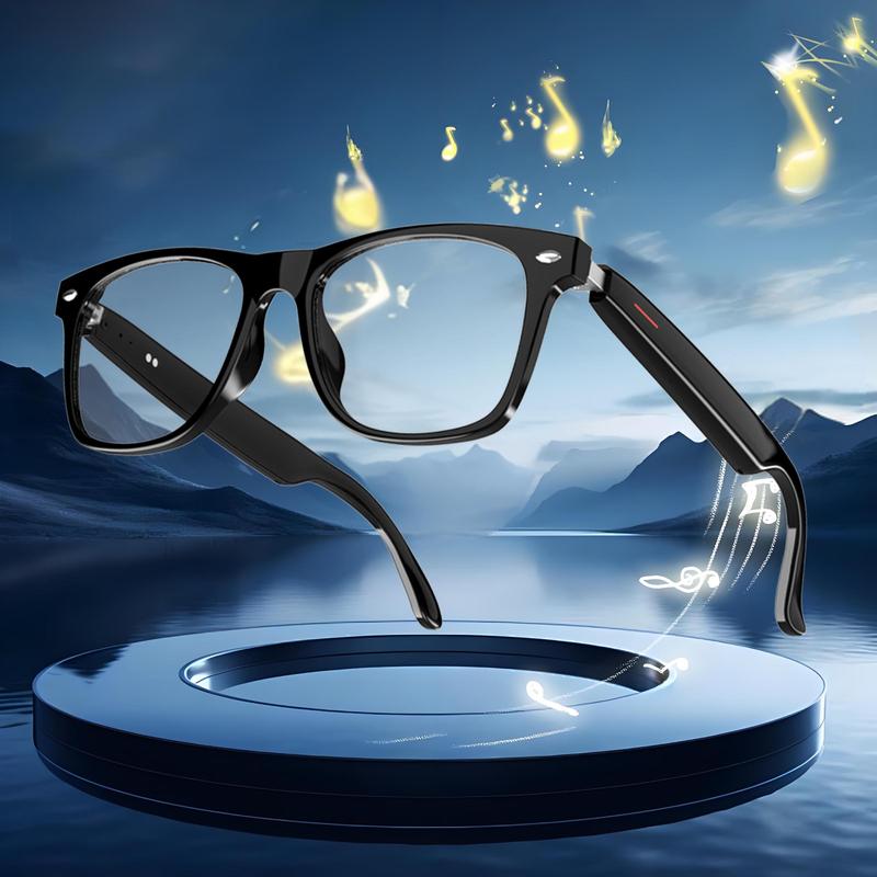 SENBONO Multifunctional Smart Glasses, Wireless Earphone Anti-blue Light Smart Bluetooth-compatible Glasses, Creative Smart Sports Glasses with Mic for Home & Daily Use, Glasses for Men & Women
