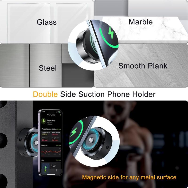Magnetic Car Phone Holder, Vacuum Suction Car Phone Holder, Stable & Fixed Phone Navigation Bracket, Universal Car Interior Accessories
