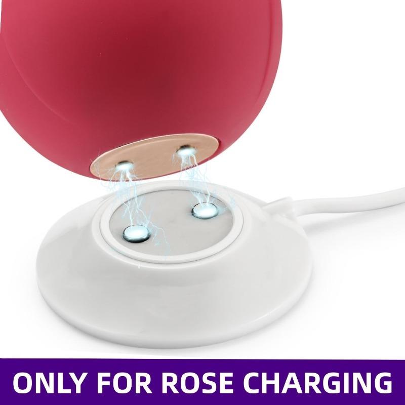 Rose Charger, Replacement Rose Standing Base Dock Station, Magnetic Fast Charging USB Cable Charger for Rose - 2 Pack, 2.5 Ft