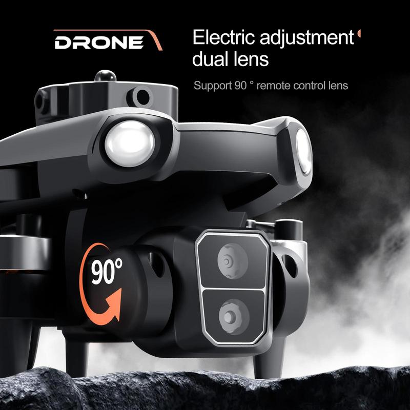 UJV  M9-2batteries Brushless Motor Dualcameras Aerial Drone -5Ox FOCus HDPixel, Level 4 Wind Resistant Drone, .Outdoor Aerial Photography Flyer forSocial Sharing, Birthday, ChristmasGifts for Kids Accessories
