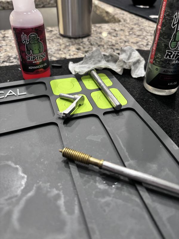 LANCE Tactical Ultimate Gear Cleaning Kit with Riptide Armory Advanced Cleaner & Oil, TacticalMat, and Over 300 Cleaning Patches Camera Smartphone