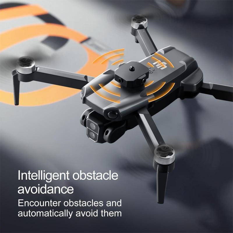 UJV  M9-2batteries Brushless Motor Dualcameras Aerial Drone -5Ox FOCus HDPixel, Level 4 Wind Resistant Drone, .Outdoor Aerial Photography Flyer forSocial Sharing, Birthday, ChristmasGifts for Kids Accessories