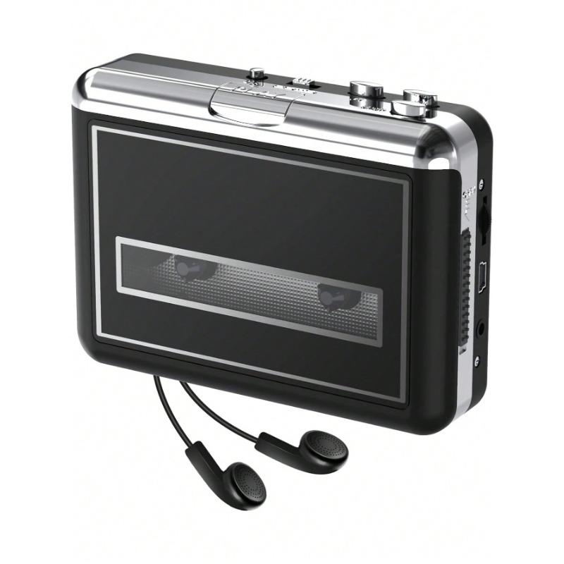 Cassette Player Walkman, Convert Audio Music Cassette To MP3, Compatible With Laptop PC, With Earphone Compact Portable