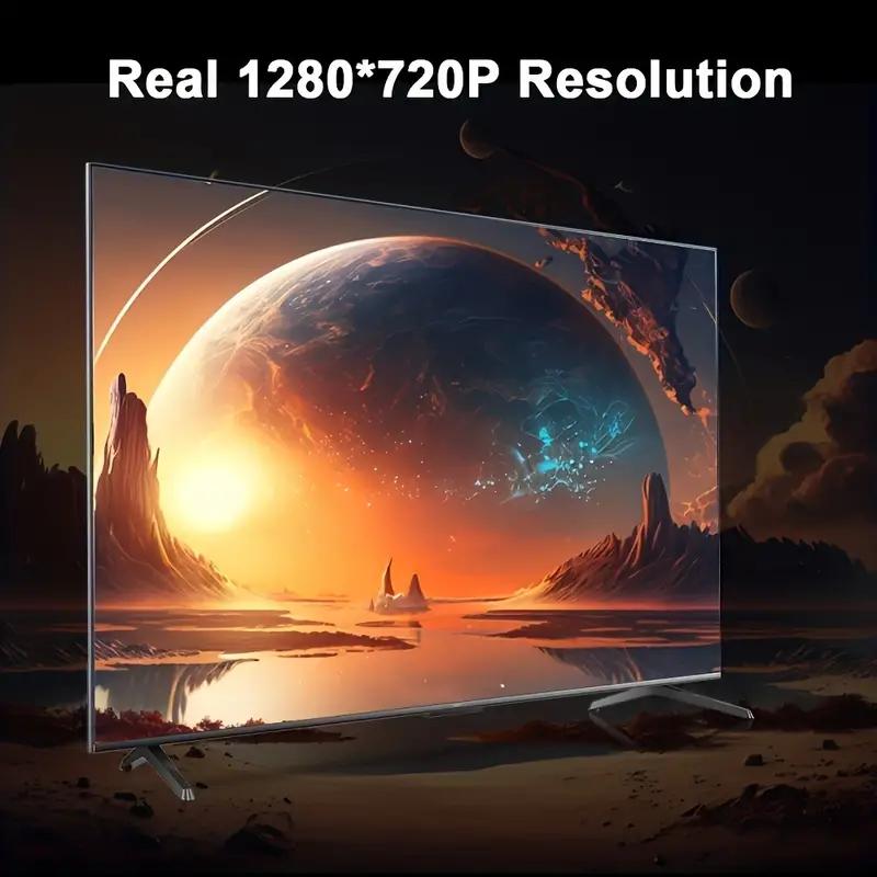 HY300 Mini Projector 4K Portable Wireless Home Outdoor Cinema 180° Projection Angle Adjustable Audio Mount hy300 projector Portable Dual-WiFi Portable WiFi android  projector