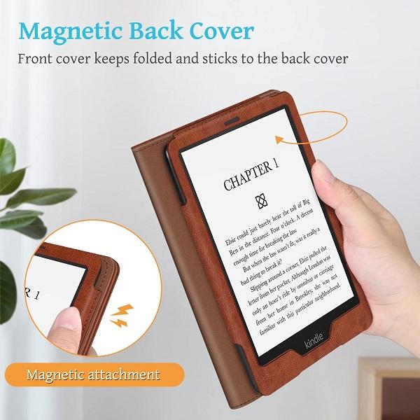 Fintie Kindle Paperwhite Case 6.8-Inch (11th Generation, 2021 Release), Kindle Paperwhite Signature Edition Case, Handheld Kindle Cover with A Stand