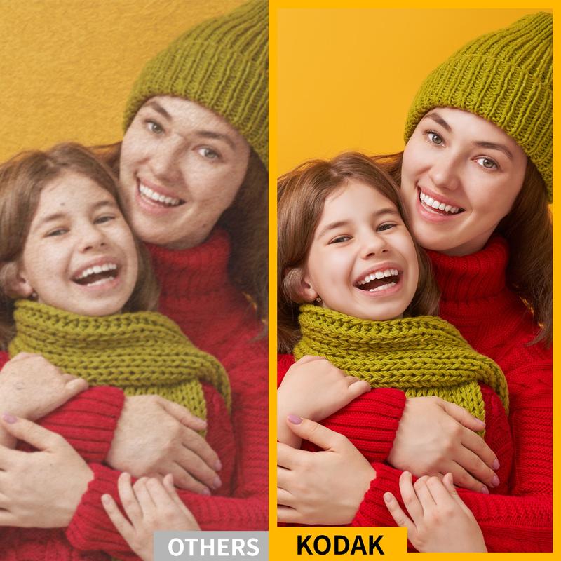 KODAK Mini Shot 2 Retro 4PASS 2-in-1 Instant Camera and Photo Printer (2.1x3.4 inches) + 8 Sheets